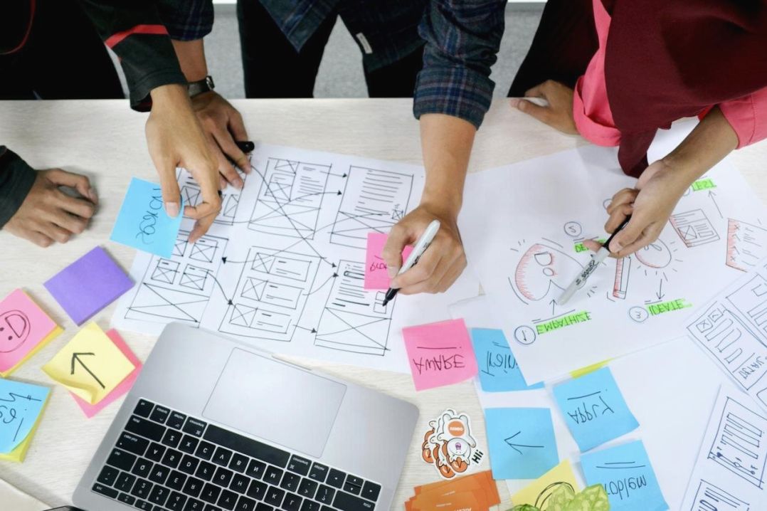 Senior designer at desk